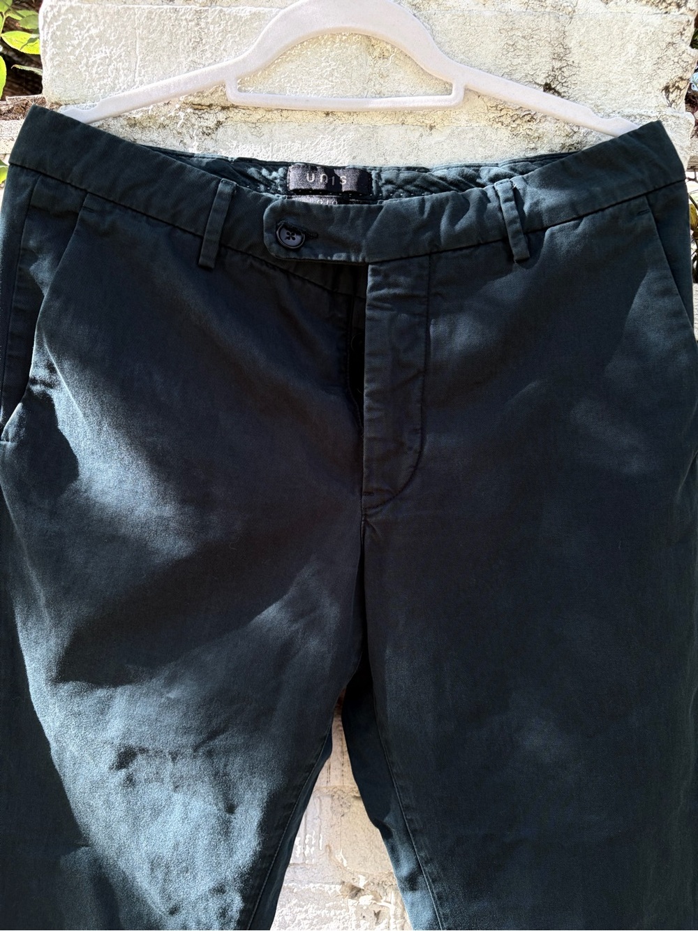 Unis Gio Men's Black Straight Chino Pants